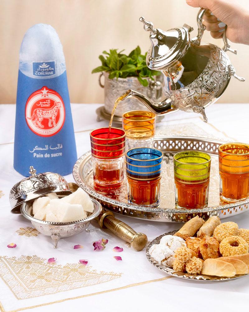 Thé marocain thé à la menthe atay image